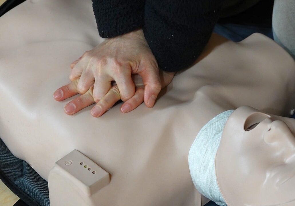 resuscitation on dummy doll